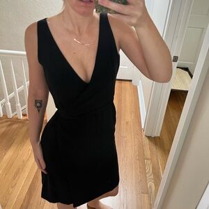 Vintage ESPRIT black wrap dress 5/6